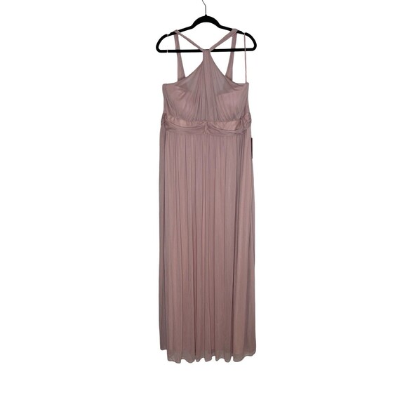 Birdy Grey Kiko Maxi Dress Womens Curve 2X Mesh Dusty Rose Bridesmaid Tulle New - Picture 1 of 9